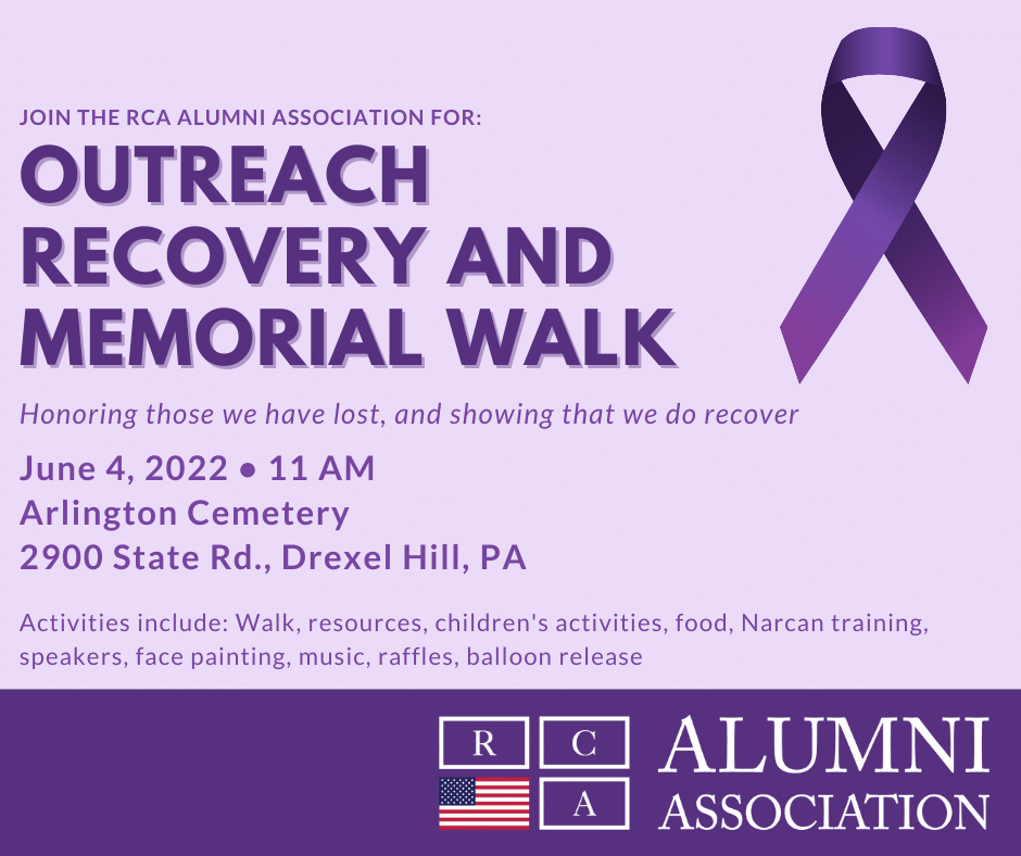 PA Outreach Recovery and Memorial Walk - Recovery Centers of America
