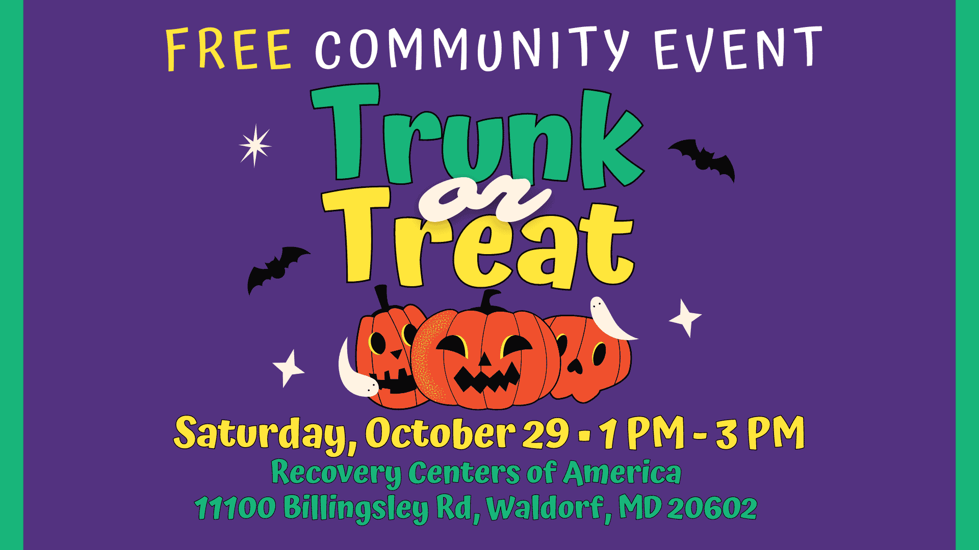 Capital Region Trunk or Treat - Recovery Centers of America