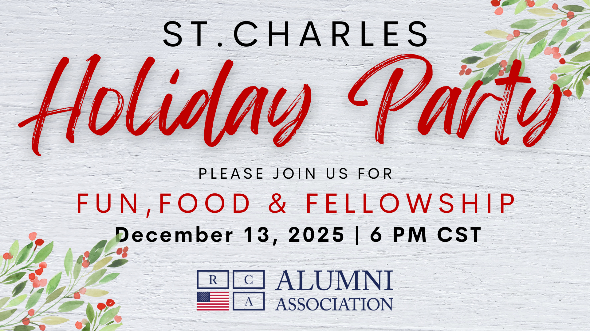 St. Charles Alumni Holiday Party